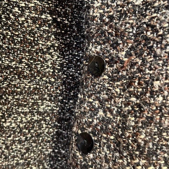 Chico’s tweed jacket- brown, white, black threads - Picture 7 of 11